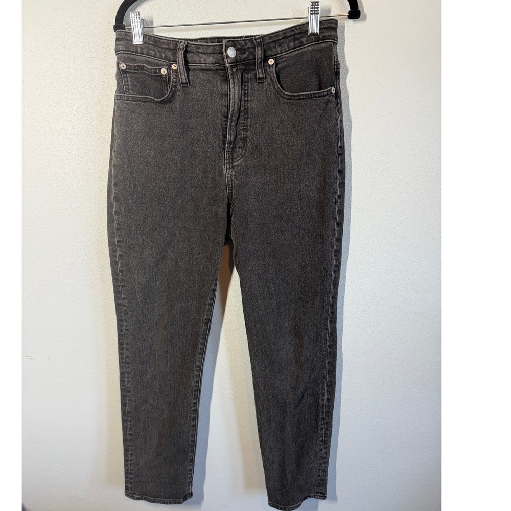 Madewell The Curvy Perfect Vintage Jean Black Denim Womens Sz 28 High Rise